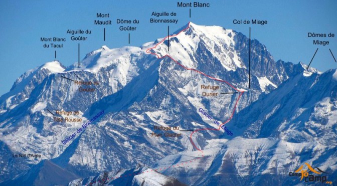 Carte Mont Blanc Blog Montania Sport