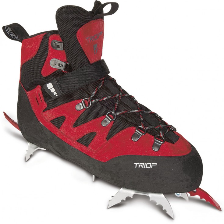 Chaussure de Dry-Tooling CAPOEIRA ICE rouge Triop avec crampons - Montania  Sport