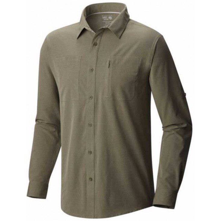 Chemise de randonnée homme Air Tech LS Shirt vert kaki ...