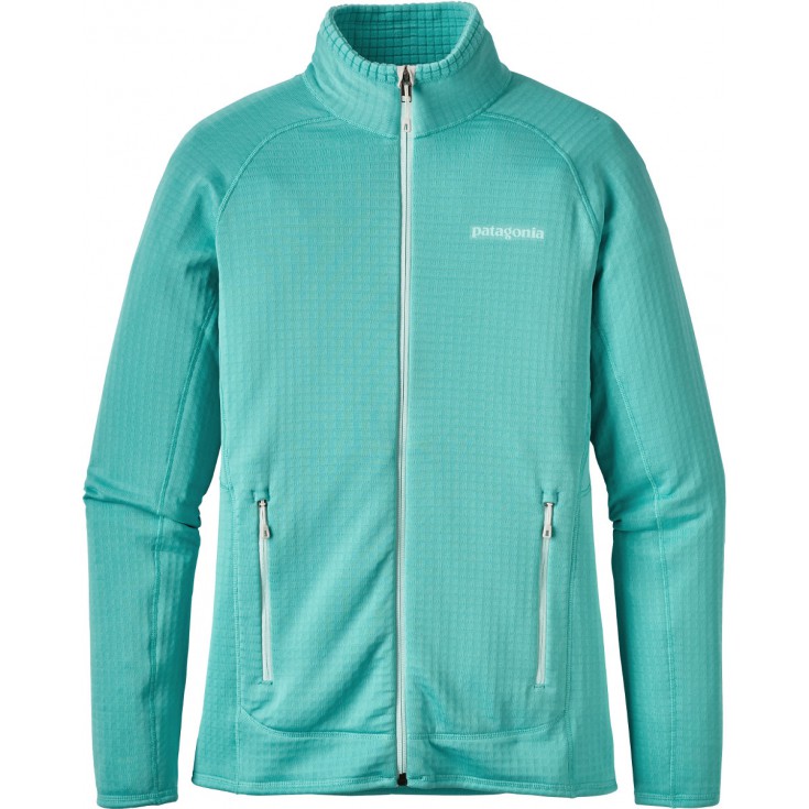 Polaire femme R1 Full Zip Strait Blue Patagonia - Montania ...