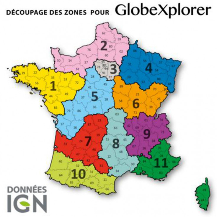 Cartes Numériques IGN PACK FRANCE ENTIERE GlobeXplorer - Montania Sport