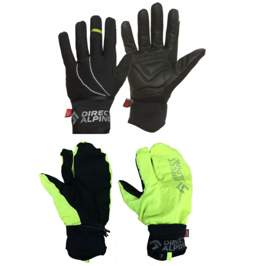 Gants EXPRESS PLUS noir-jaune Directalpine