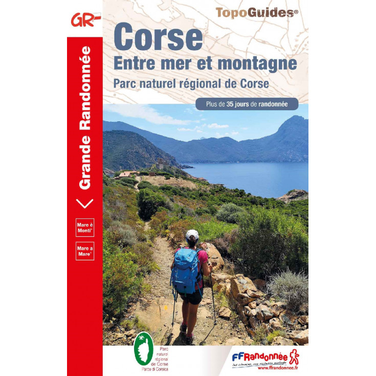 Livre Topoguides Corse Entre Mer Et Montagne Ffrandonnée 2019