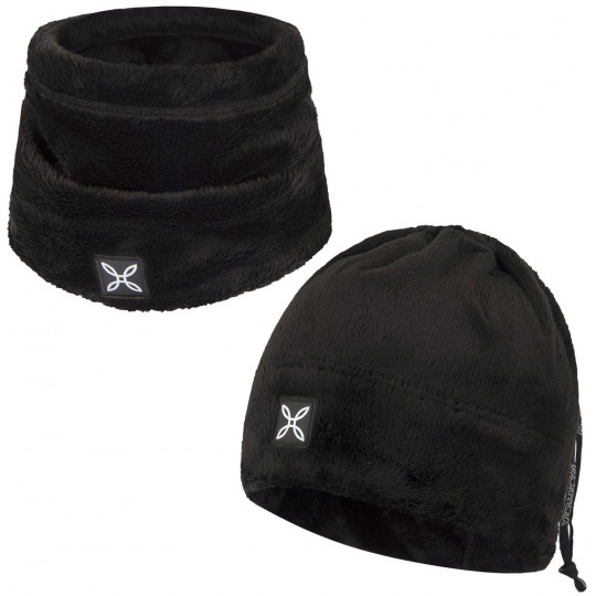 Bonnet tour de cou 2 en 1 COLLAR POLAR CAP noir Montura