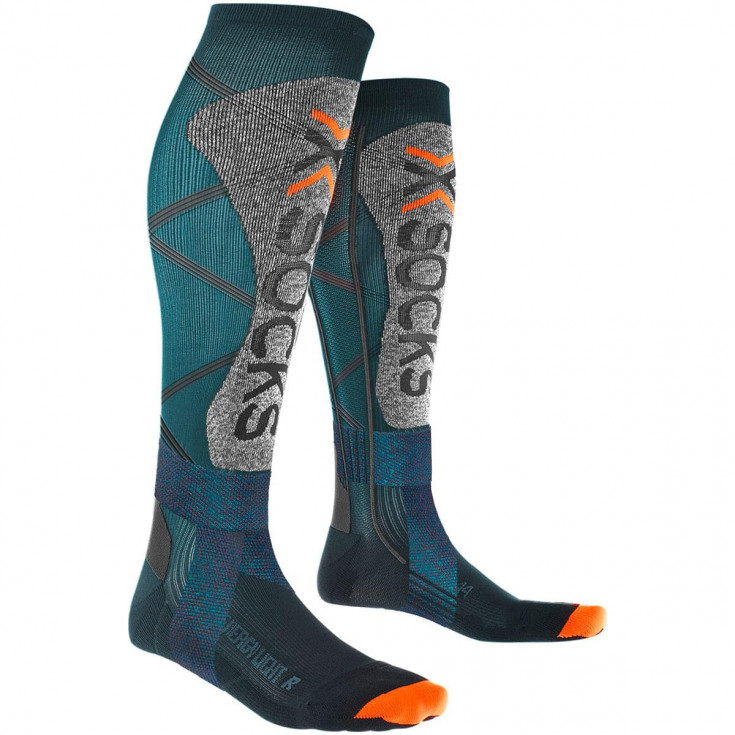 Chaussettes compression SKI ENERGIZER LIGHT 4.0 blue-grey X-Socks
