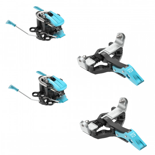 Fixation ski de rando compétition femme avec freins-skis TROFEO LIGHTWEIGHT BRAKE WORLD CUP bleue ATK Bindings