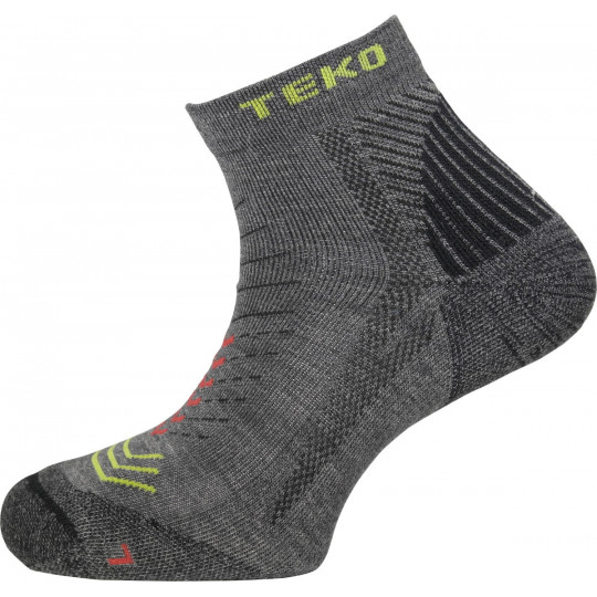 Chaussettes basses Laine Mérinos ecoRUN ENDURO LIGHT 5502-granite-black Teko 