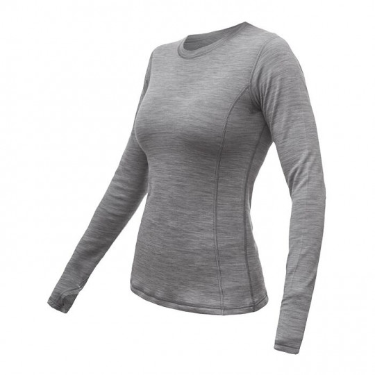 Tee-shirt femme laine Mérinos W'S MERINO BOLD LS cool-gray SENSOR