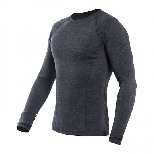 Tee-shirt homme laine Mérinos M'S MERINO BOLD LS anthracite SENSOR