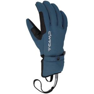 Gants COMBI ski de rando softshell et surmoufle K SPORT noir-rouge SkiTrab