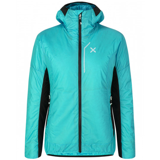 Doudoune à capuche femme synthétique EIGER JACKET WOMAN 28 care-blue Montura