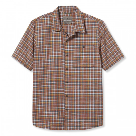 Chemise coton biologique REDWOOD PLAID baked-clay ROYAL ROBBINS