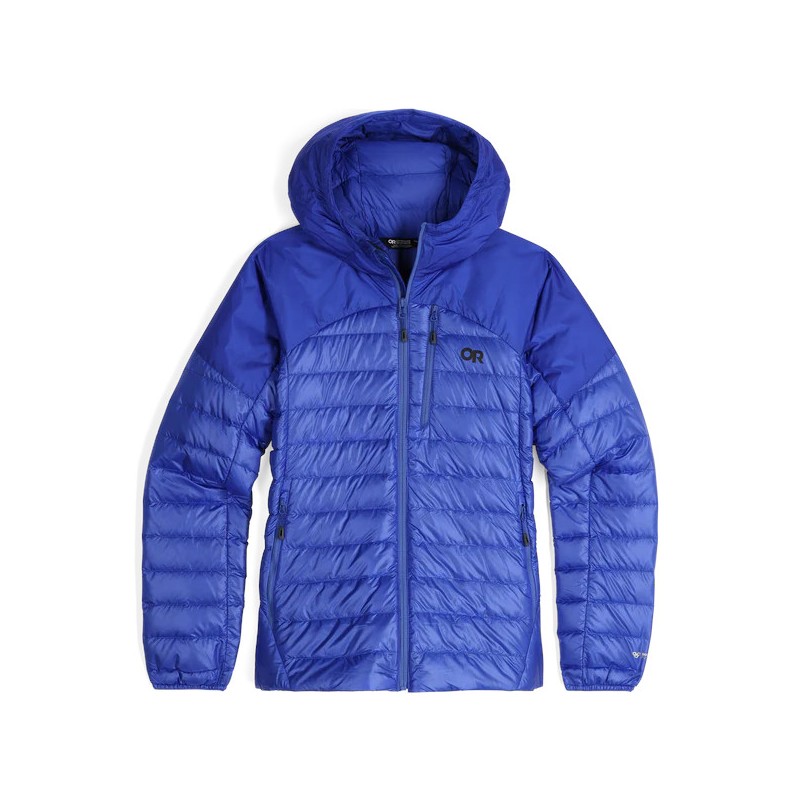 Doudoune Montagne femme HELIUM DOWN HOODIE WOMEN ultramarine Outdoor Research Montania Sport