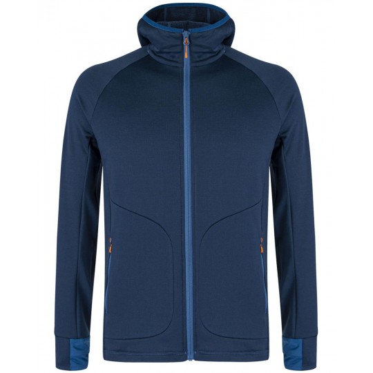 Polaire à capuche MYSTIC WOOL MAGLIA deep-blue Montura