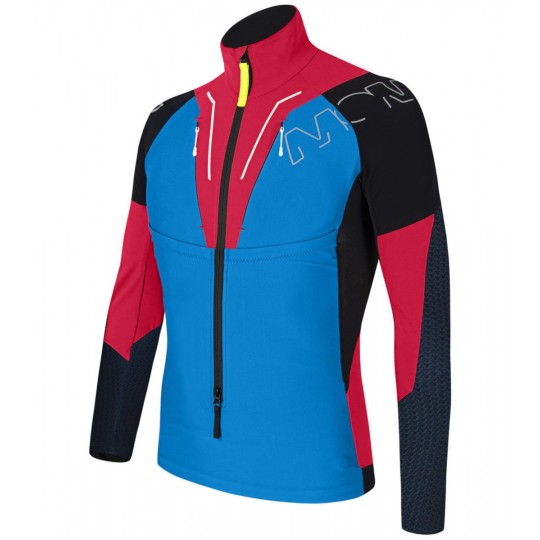 Veste ski alpinisme SLICK MAGLIA 2618 bleu-rouge Montura