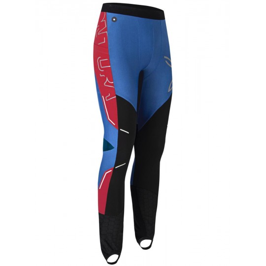 Pantalon ski alpinisme SLICK PANTS 2618 bleu-rouge Montura