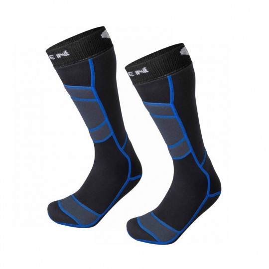 Chaussettes ski chaudes Primaloft T3+ BIOWARMER SKI noir-bleu LORPEN