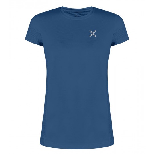 Tee-shirt femme respirant DELTA MIX T-SHIRT WOMAN 87 deep-blue Montura