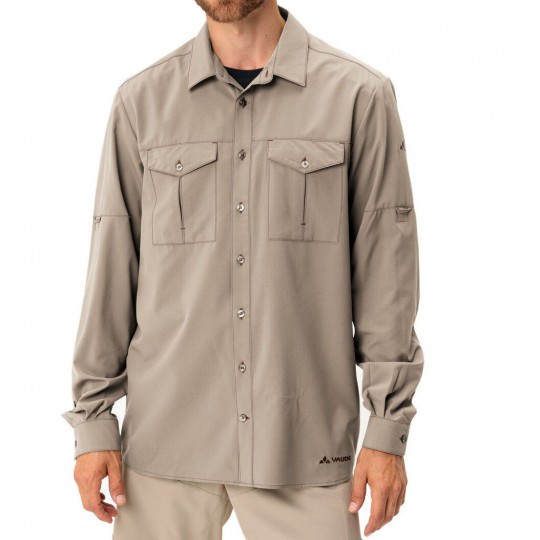 Chemise respirante manches longues homme ROSEMOOR LS SHIRT II 593-linen Vaude