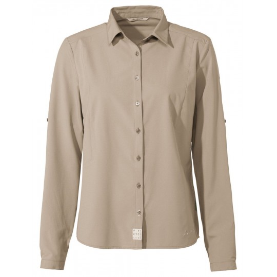 Chemise respirante manches longues femme Women's ROSEMOOR LS SHIRT IV 781-linen Vaude