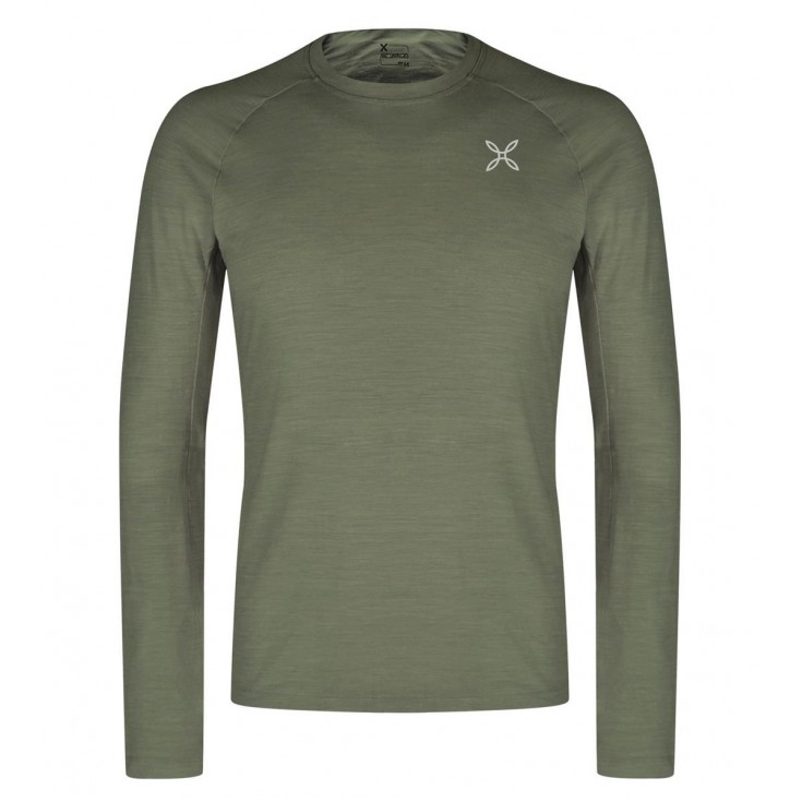 Tee-shirt manches longues homme laine mérino RANDO MERINO MAGLIA 49-sage-green Montura