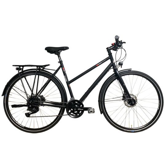 Vélo VTC trapèze VSF T-100S SPORT - CUES 18-speed Disc noir FAHRRADmanufaktur 2025