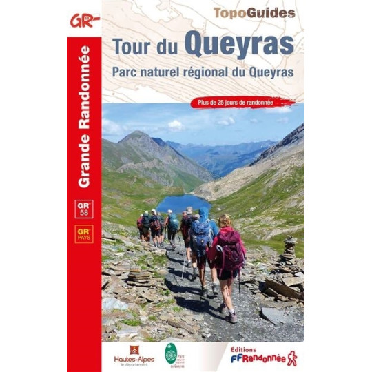 Livre TopoGuides TOUR DU QUEYRAS - GR58 - FFRandonnée 2024