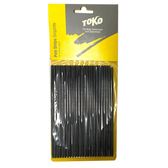 Lot de 25 bougies GRAPHITE de réparation semelles de skis à brûler noires POLY STRIPES de TOKO