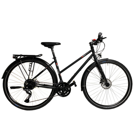 Vélo VTC VSF T-500 Disc-TRAPEZE-CUES 20 speed noir FAHRRADmanufaktur 2025