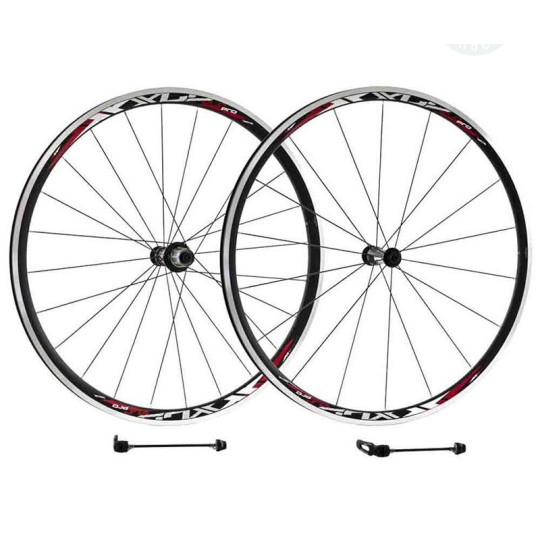 Paire de roues route 28" XLC Pro WS-R02 rayons plats aluminium 9-11V Shimano 622-152C by Miche