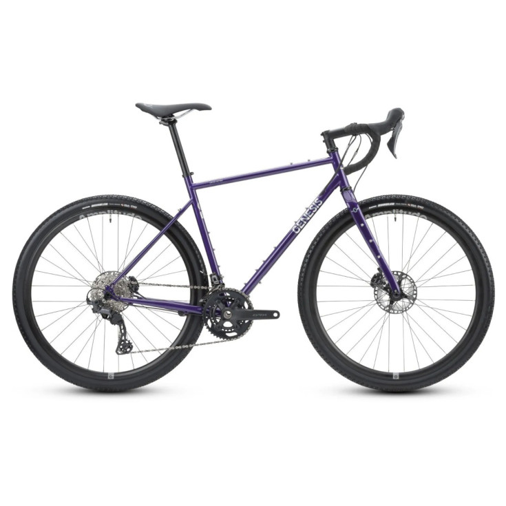 Velo Gravel acier CROIX DE FER 50 violet GENESIS Bikes 2025