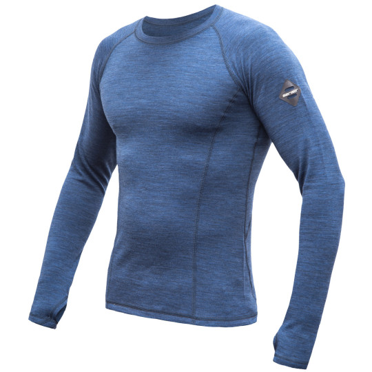 Tee-shirt ML homme laine Mérinos M'S MERINO BOLD LS cool-blue SENSOR