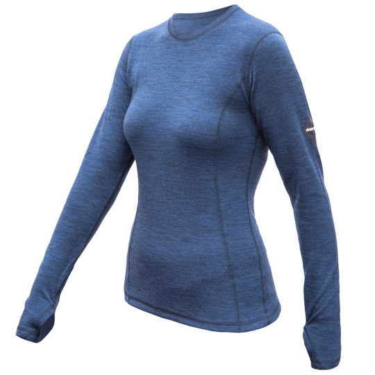 Tee-shirt ML femme laine Mérinos W'S MERINO BOLD LS cool-blue SENSOR