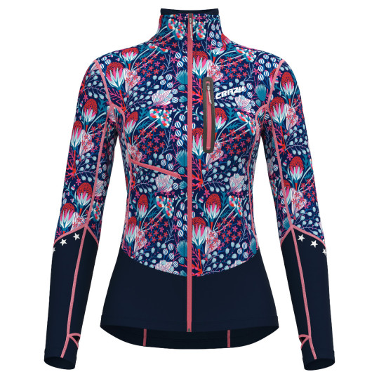 Veste Softshell femme OXYGEN PRINT WOMAN leila-blue CRAZY IDEA 2025