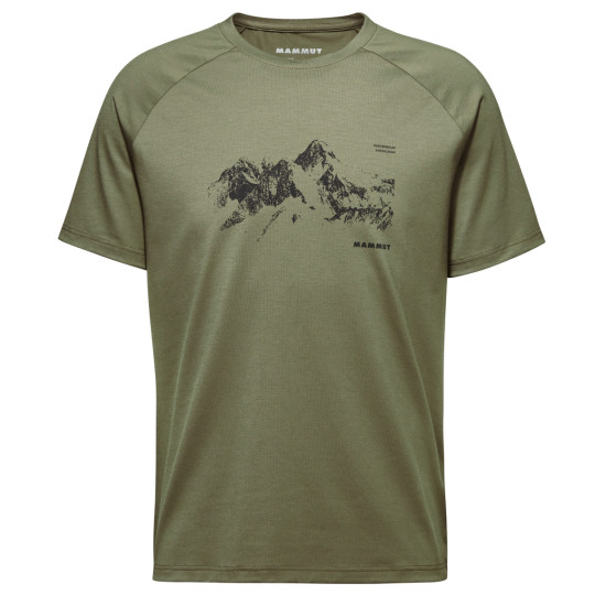 Tee-shirt respirant homme MOUNTAIN T-SHIRT 8035m marsh-green Mammut 2025