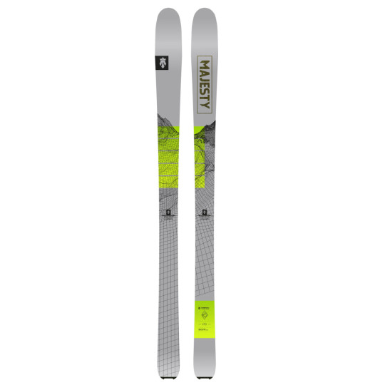 Ski de rando polyvalent SUPERSCOUT 85 gris-lime MAJESTY 2025