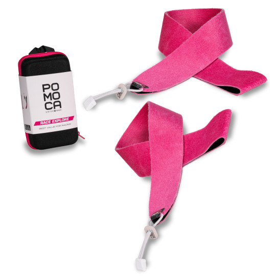 Set de peaux ski-alpinisme RACE EXPLORE 62mm 2x145cm rose POMOCA 2025