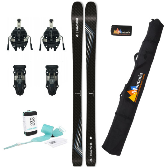 Pack ski de rando ALP TRACKS 85 CARBON noir Movement