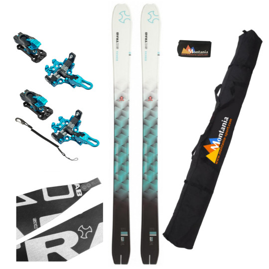 Pack ski de rando femme Bernina 88 blanc-turquoise Skitrab 2024