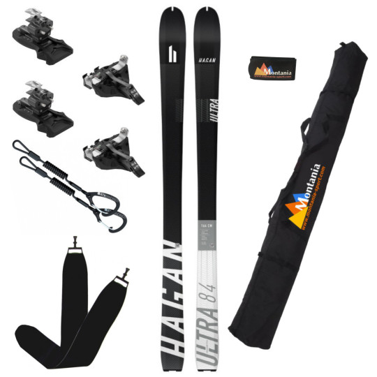 Pack ski de rando léger ULTRA 84 CARBONE noir-gris Hagan 2025