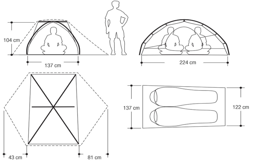 Schéma tente Marmot VAPOR 2