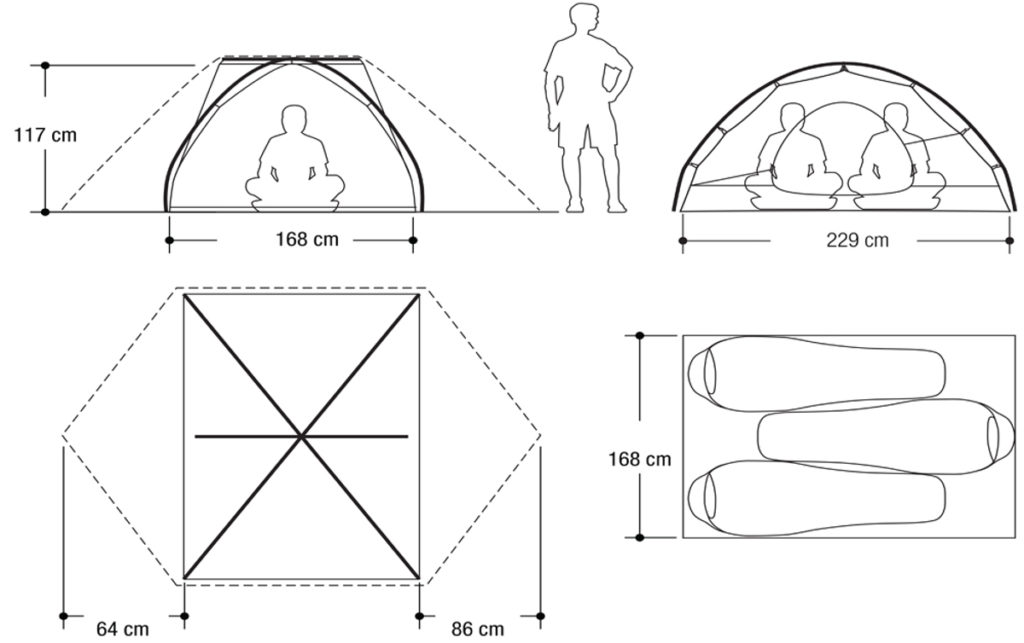 Schéma tente Marmot VAPOR 3