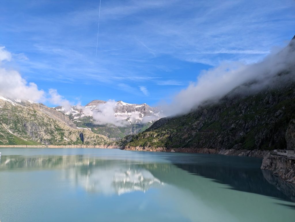 Lac d'Emosson au départ