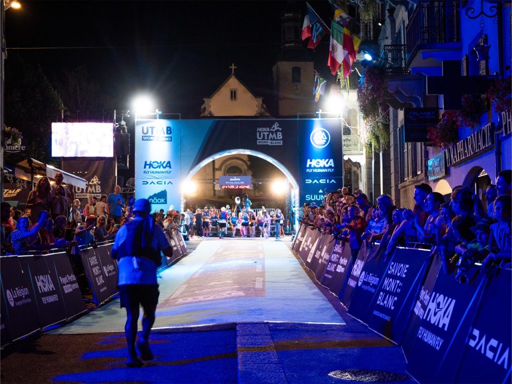 Arche d'arrivée de l'UTMB