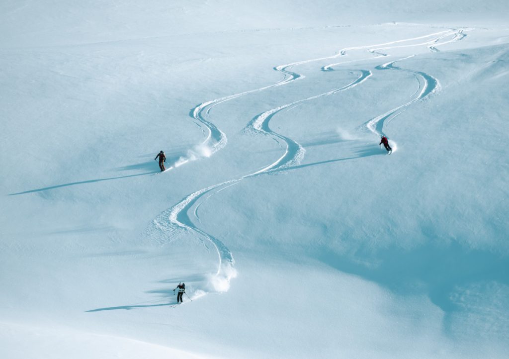 Le bonheur du ski de rando : la poudreuse !