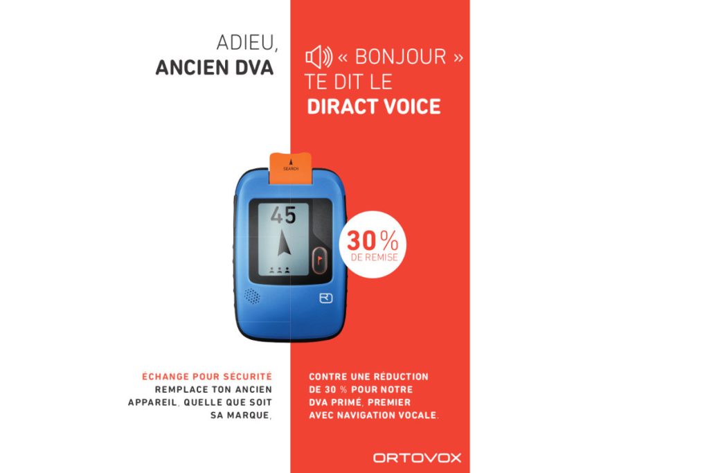 Offre de reprise DVA toutes marques pour l'achat d'un DVA DIRACT VOICE Ortovox